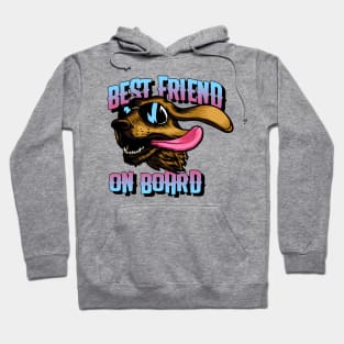 Best Friend on Board dog Design Hoodie